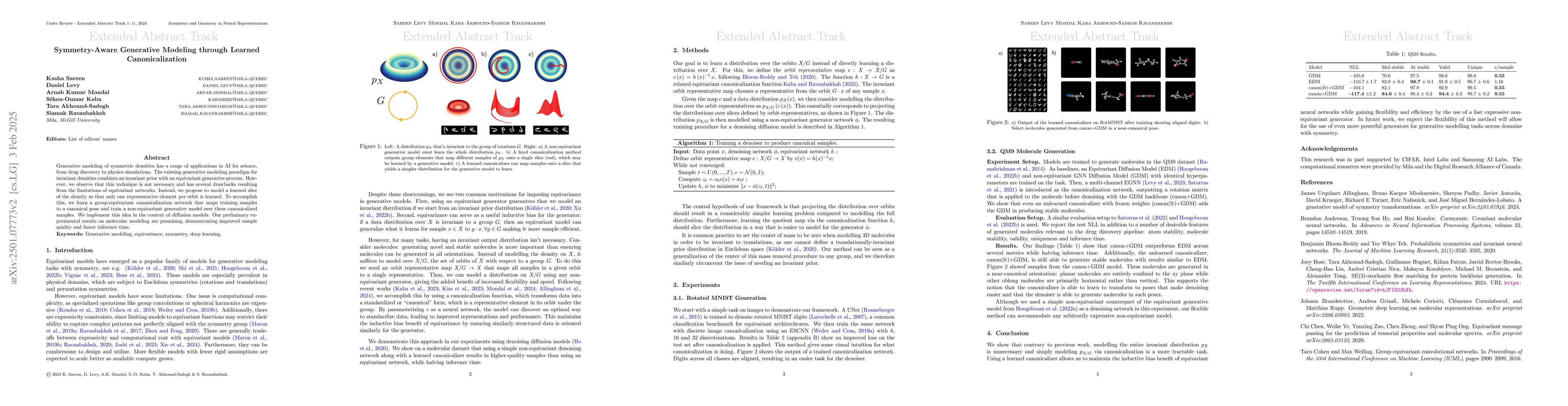 Thumbnail for Symmetry-Aware Generative Modeling through Learned Canonicalization