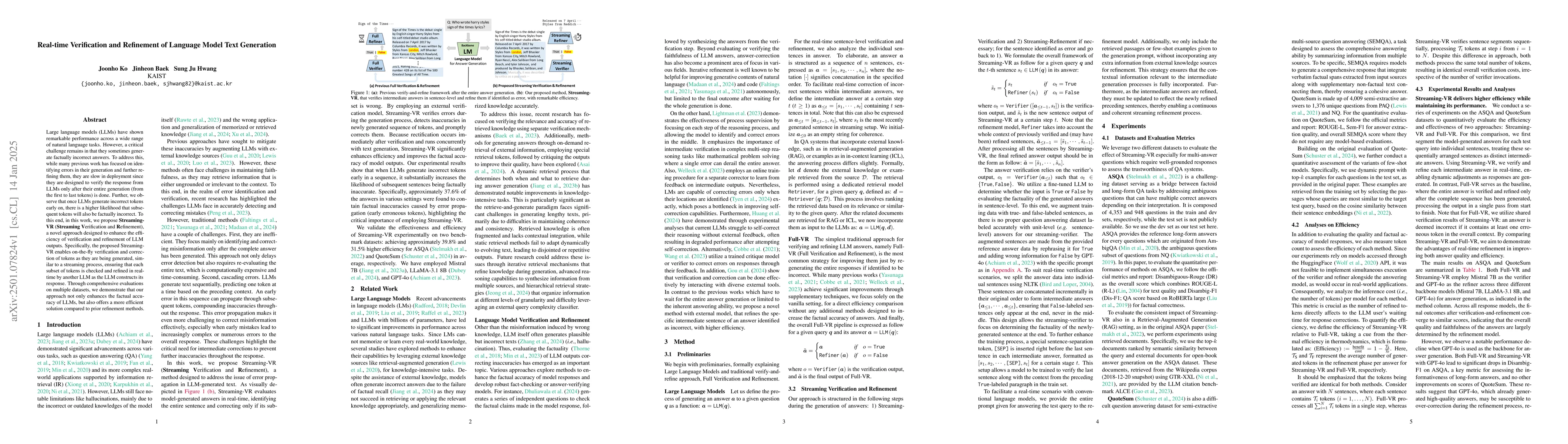 Thumbnail for Real-time Verification and Refinement of Language Model Text Generation