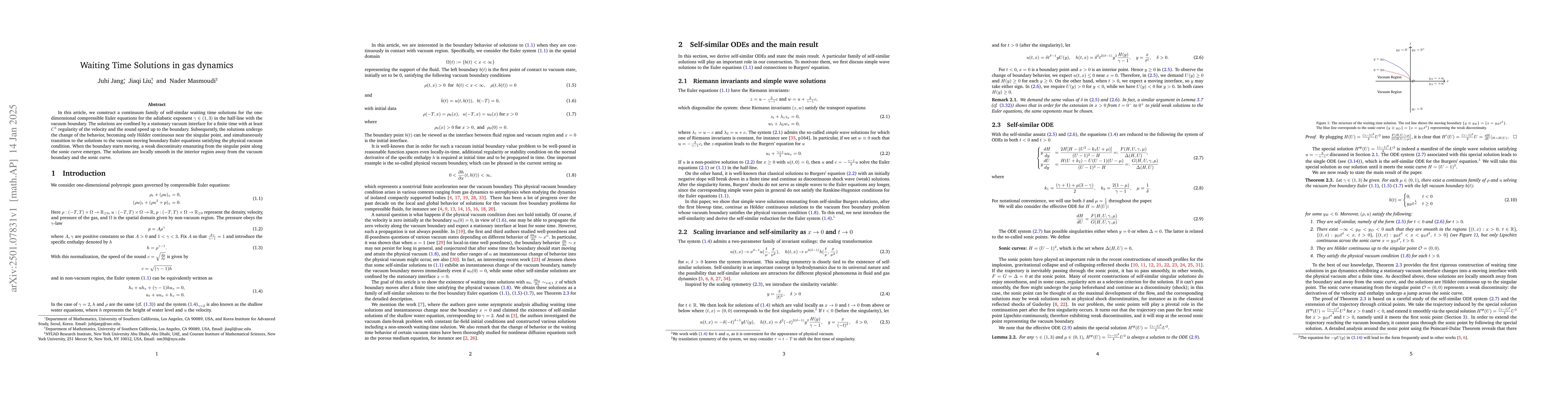 Thumbnail for Waiting Time Solutions in gas dynamics
