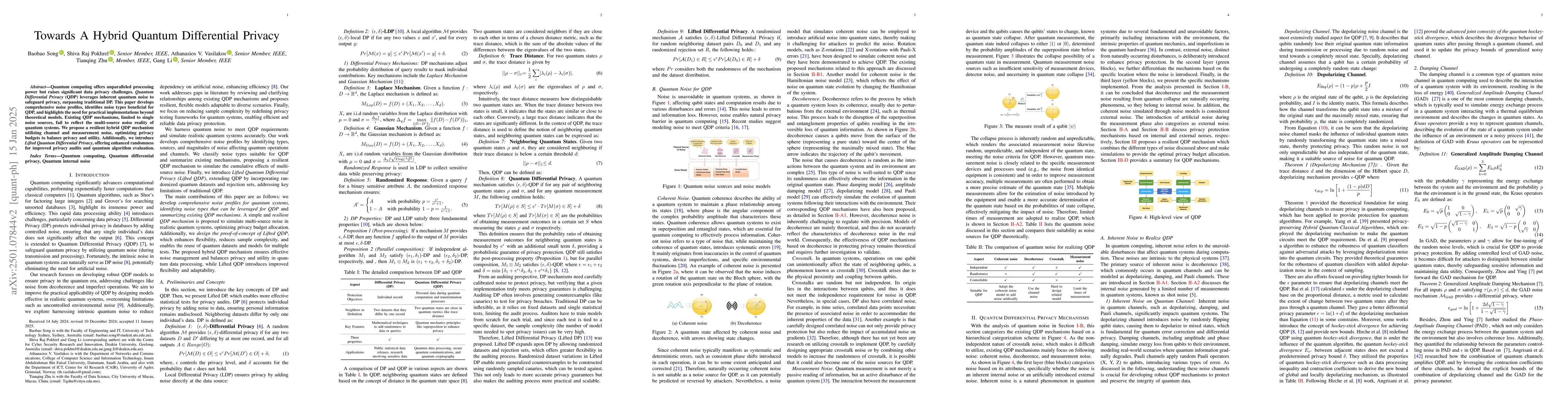 Thumbnail for Towards A Hybrid Quantum Differential Privacy