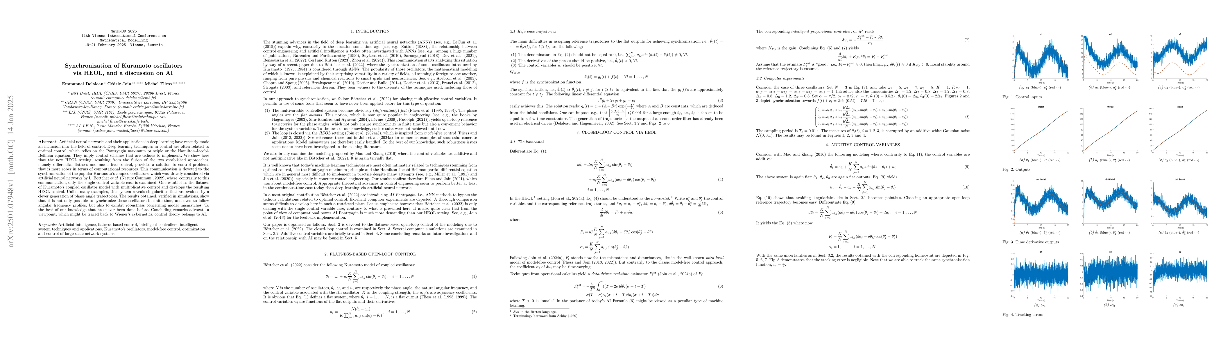 Thumbnail for Synchronization of Kuramoto oscillators via HEOL, and a discussion on AI