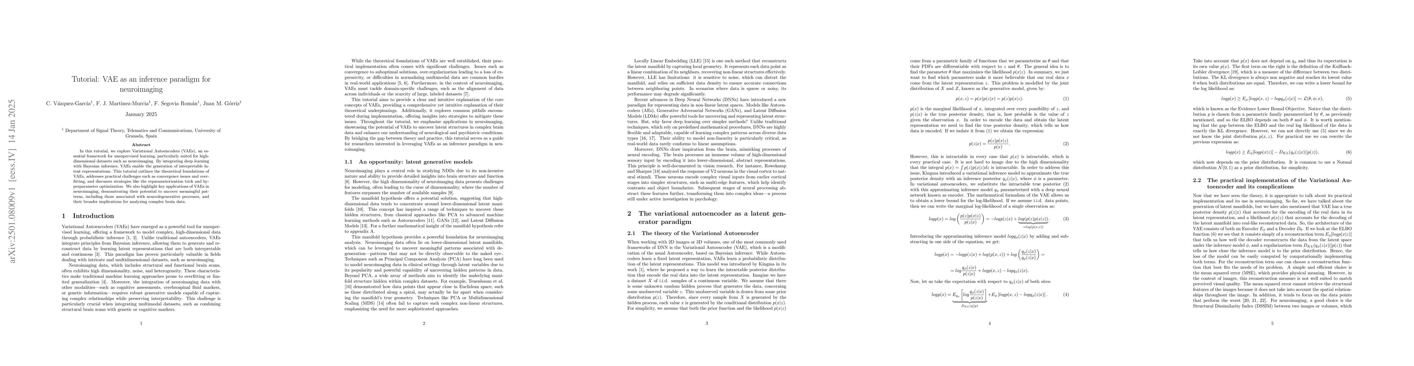 Thumbnail for Tutorial: VAE as an inference paradigm for neuroimaging