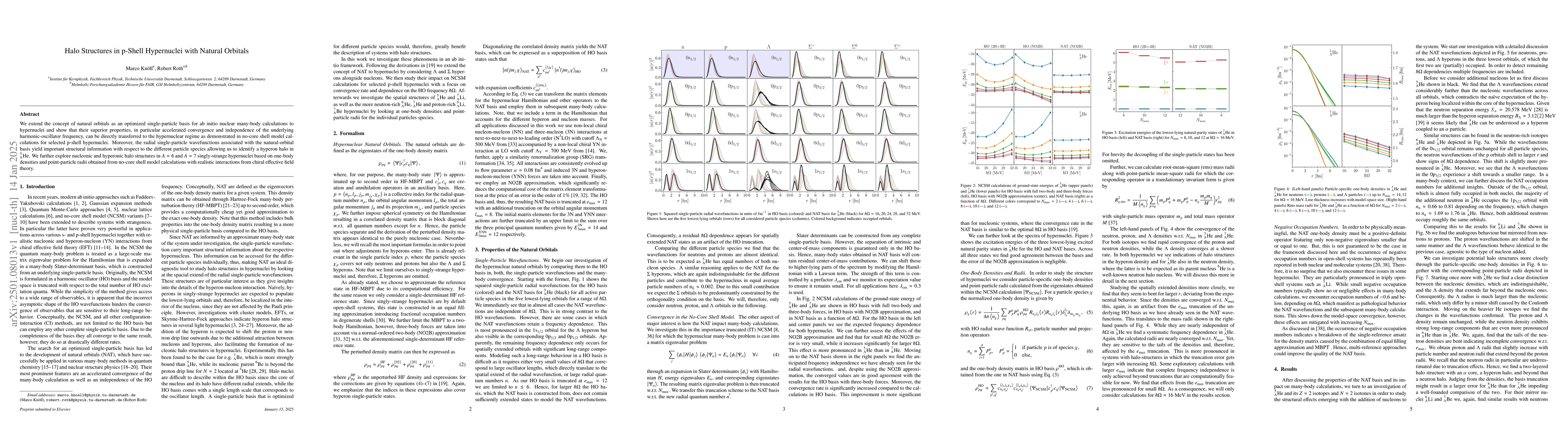 Thumbnail for Halo Structures in p-Shell Hypernuclei with Natural Orbitals