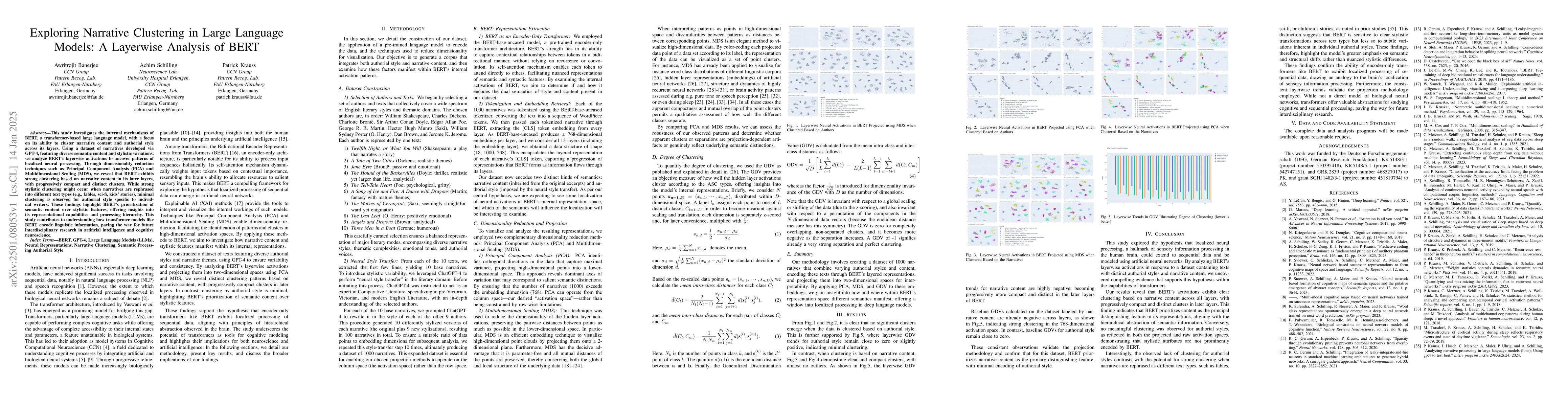 Thumbnail for Exploring Narrative Clustering in Large Language Models: A Layerwise
  Analysis of BERT