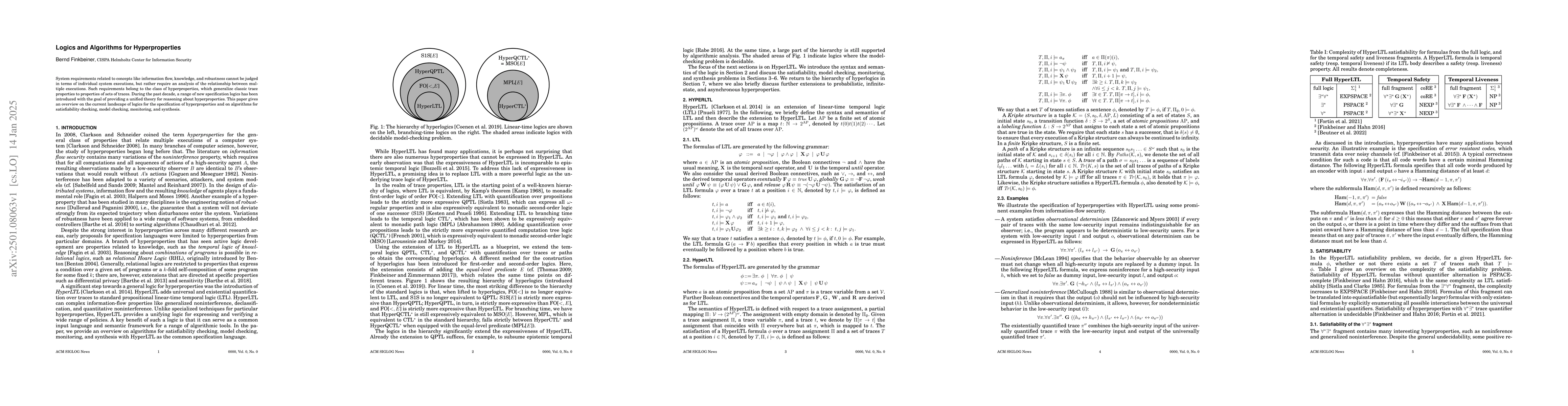 Thumbnail for Logics and Algorithms for Hyperproperties