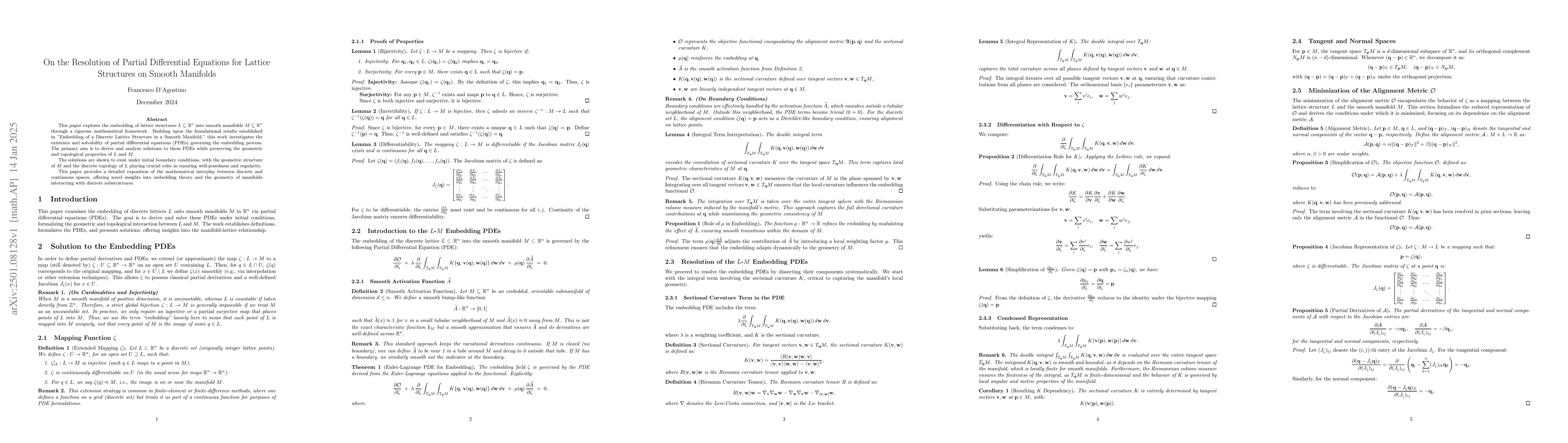 Thumbnail for On the Resolution of Partial Differential Equations for Lattice
  Structures on Smooth Manifolds