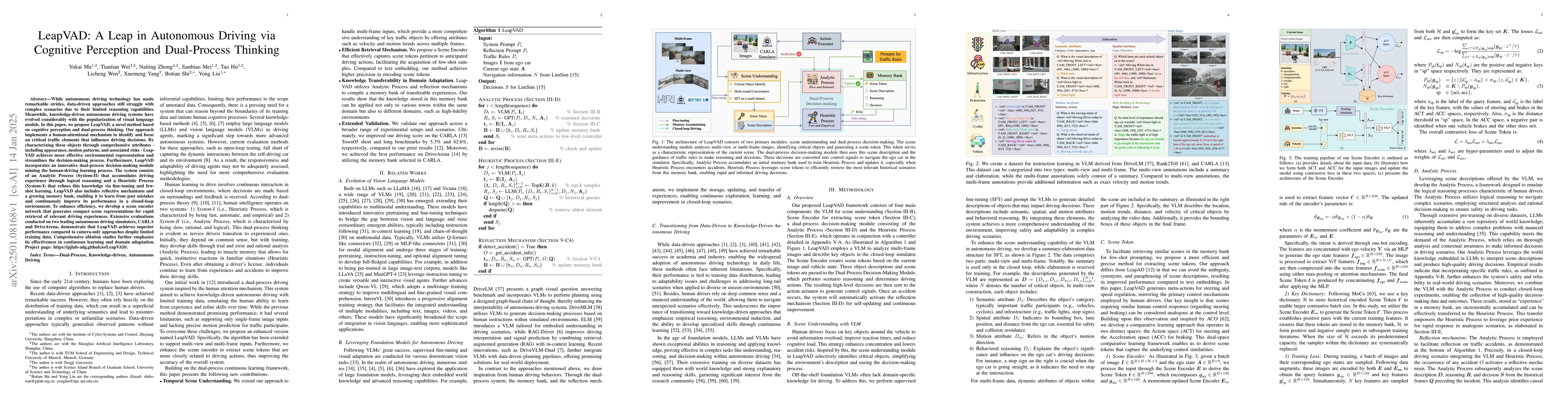Thumbnail for LeapVAD: A Leap in Autonomous Driving via Cognitive Perception and
  Dual-Process Thinking