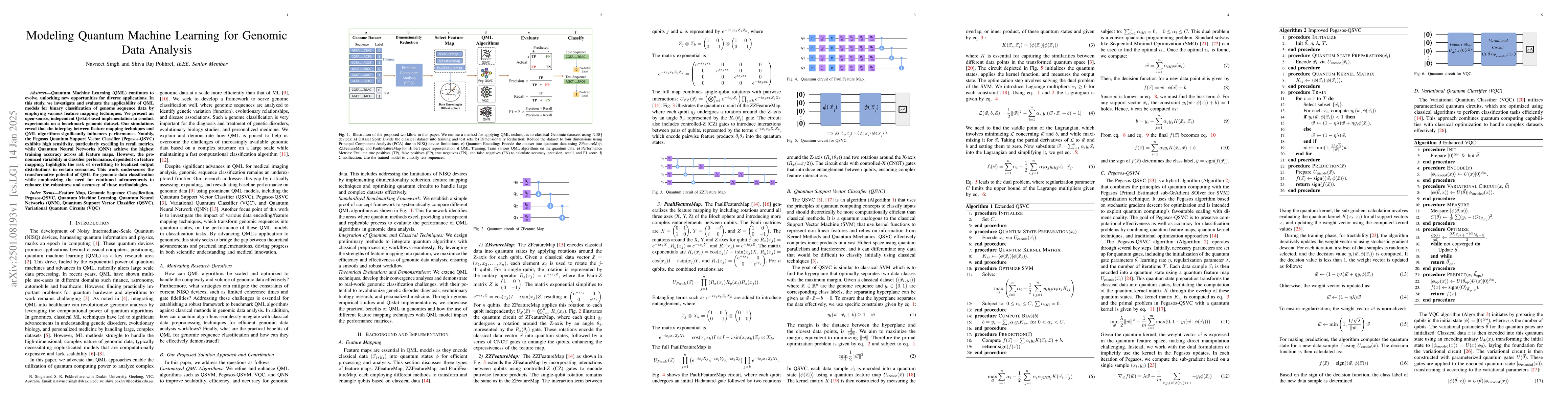 Thumbnail for Modeling Quantum Machine Learning for Genomic Data Analysis