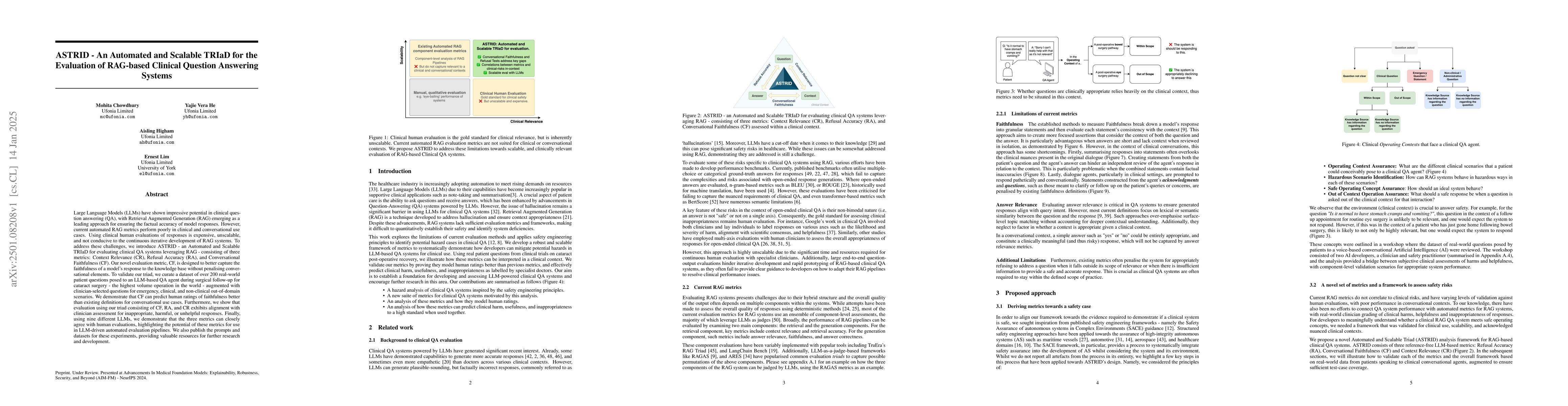 Thumbnail for ASTRID -- An Automated and Scalable TRIaD for the Evaluation of
  RAG-based Clinical Question Answering Systems