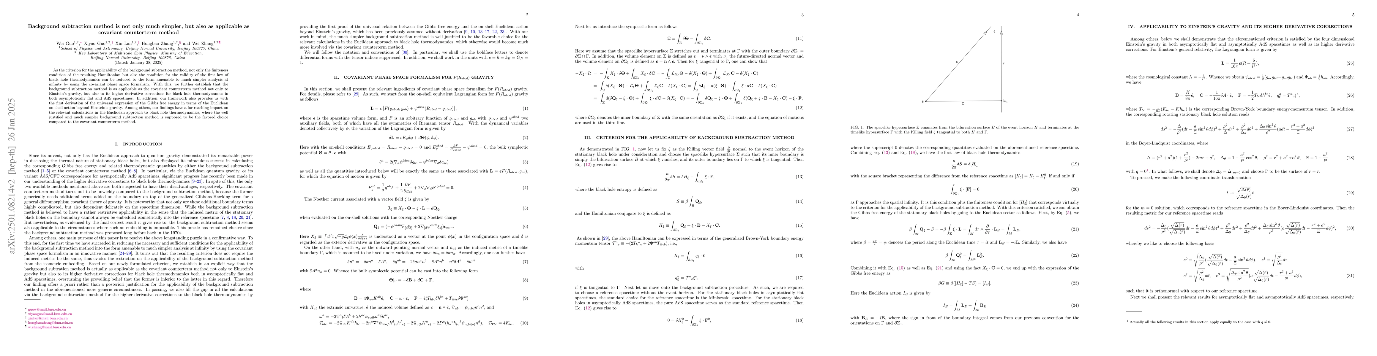Thumbnail for Background subtraction method is as applicable as convariant counterterm
  method, but much simpler