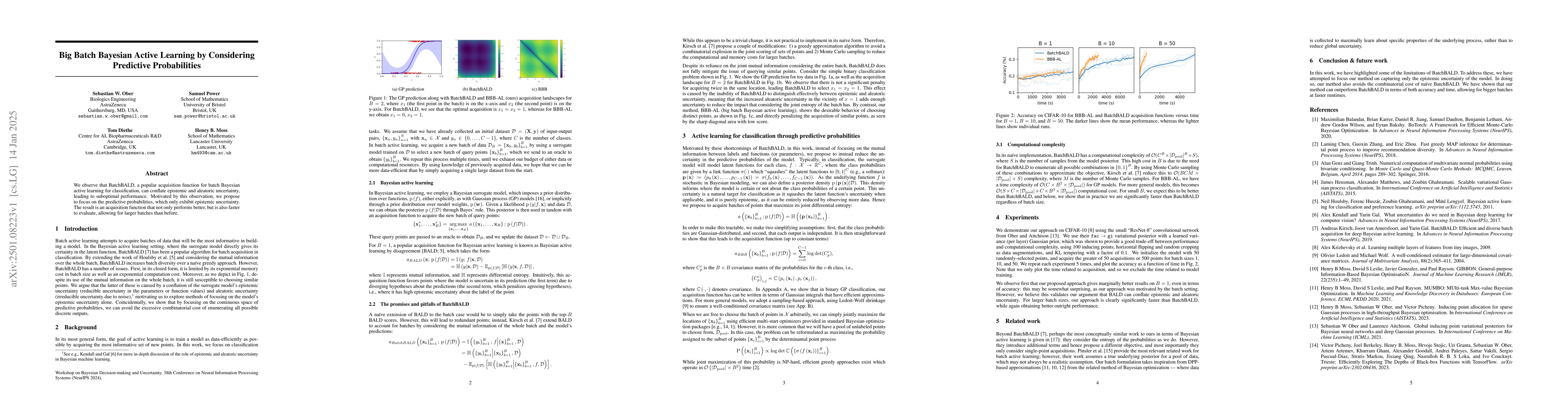 Thumbnail for Big Batch Bayesian Active Learning by Considering Predictive
  Probabilities