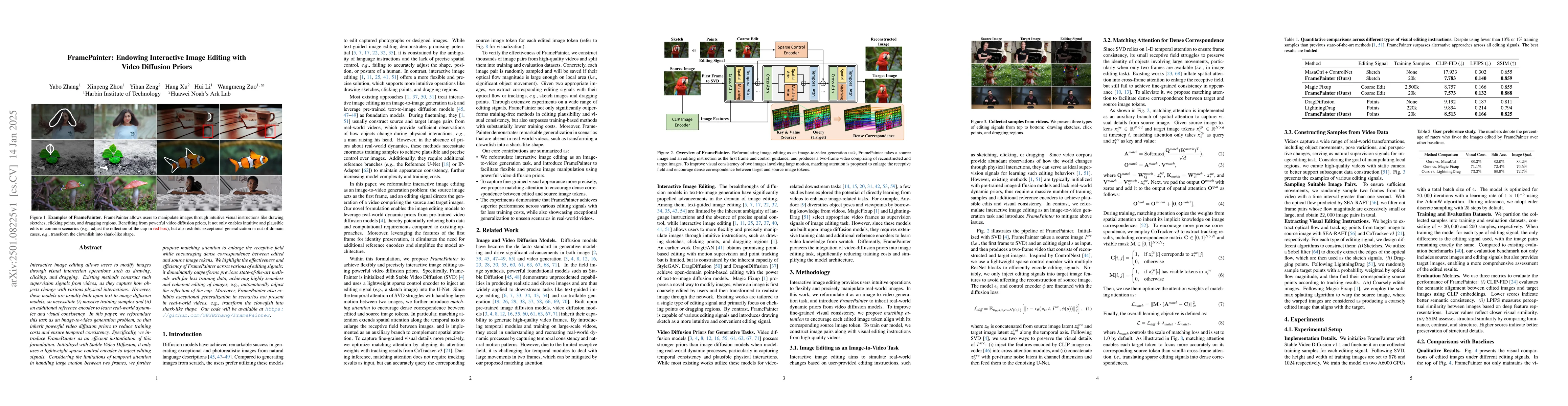 Thumbnail for FramePainter: Endowing Interactive Image Editing with Video Diffusion
  Priors