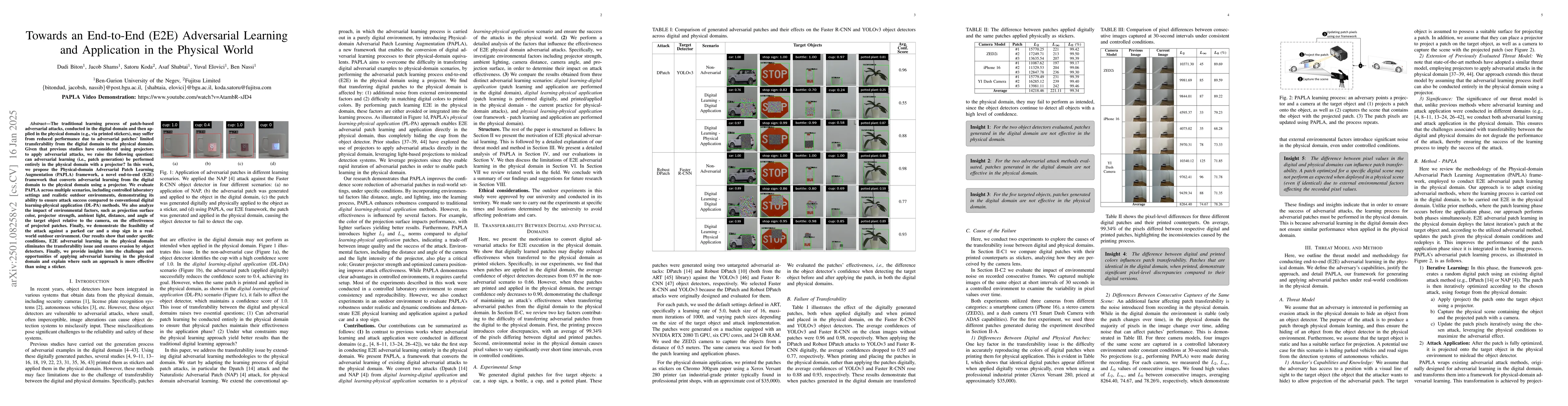 Thumbnail for Towards an End-to-End (E2E) Adversarial Learning and Application in the
  Physical World