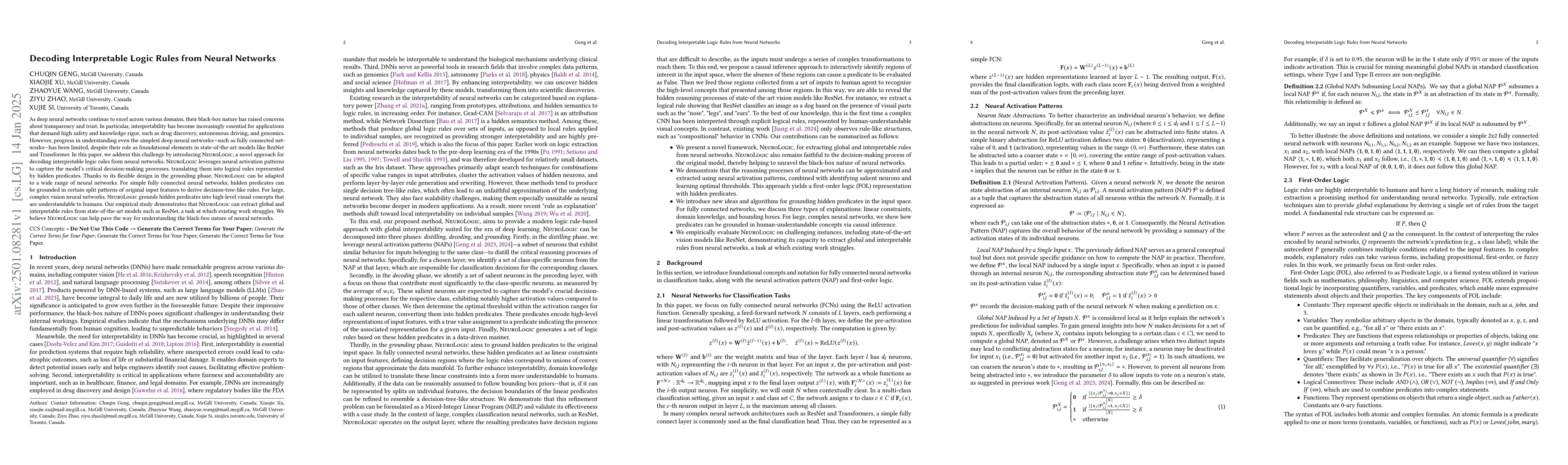 Thumbnail for Decoding Interpretable Logic Rules from Neural Networks