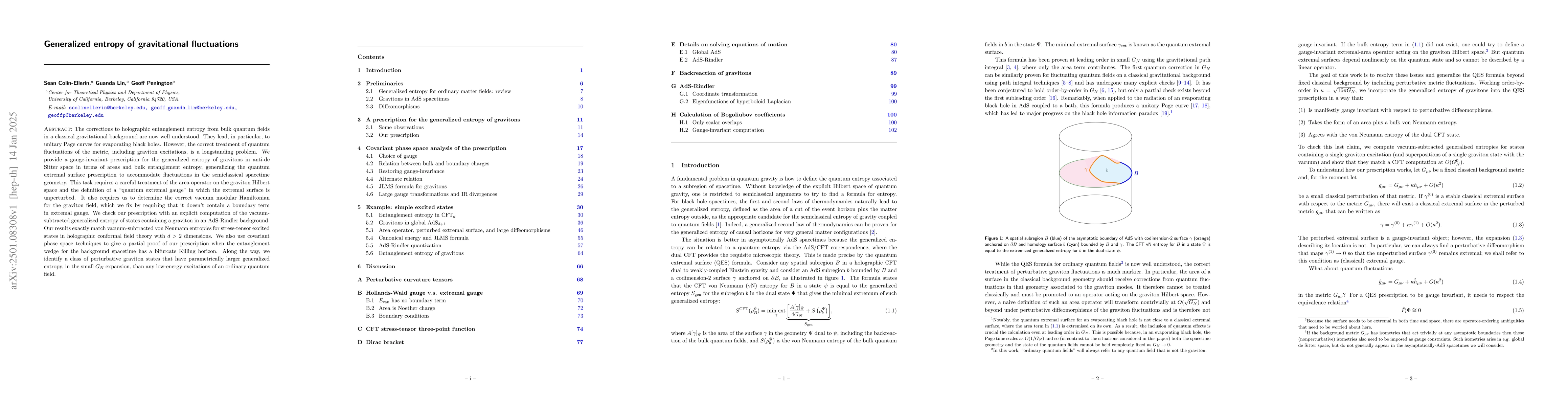 Thumbnail for Generalized entropy of gravitational fluctuations