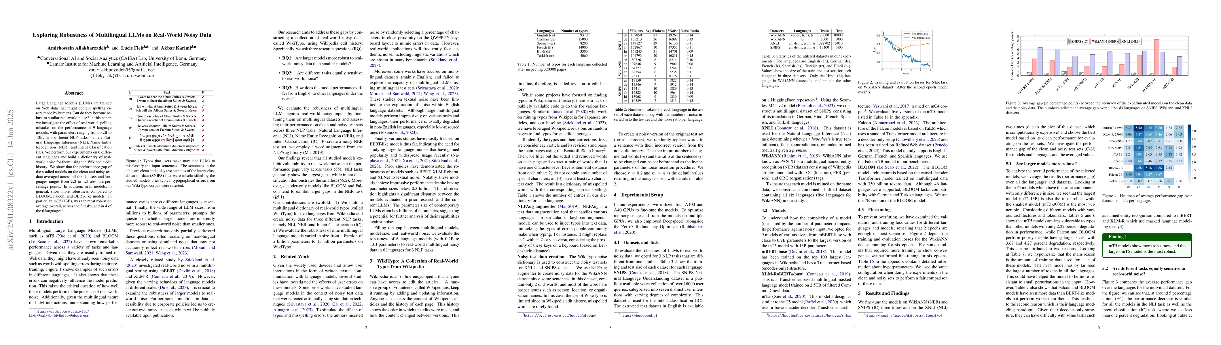 Thumbnail for Exploring Robustness of Multilingual LLMs on Real-World Noisy Data