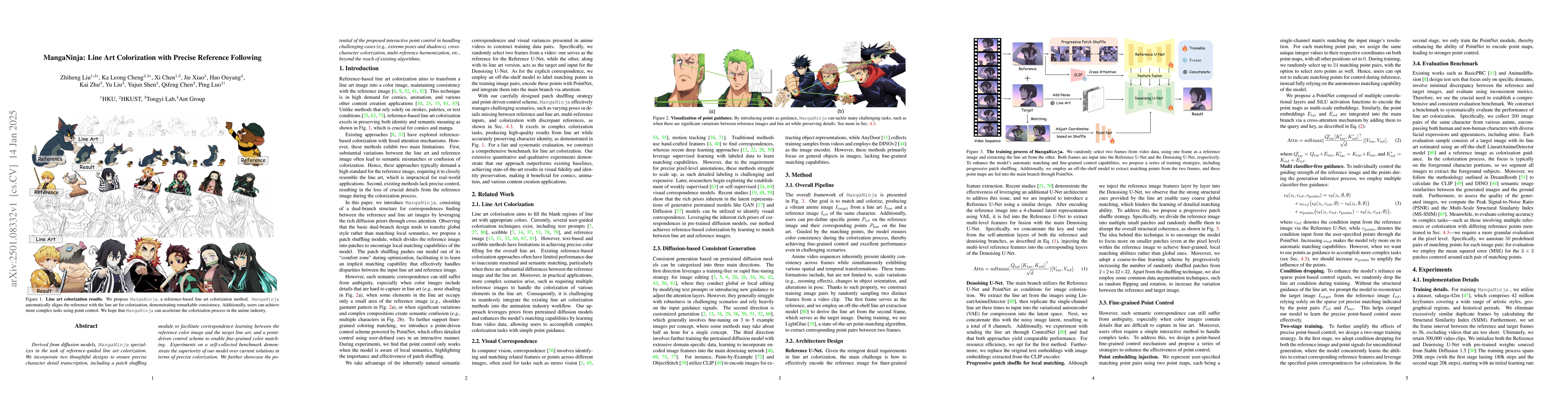 Thumbnail for MangaNinja: Line Art Colorization with Precise Reference Following