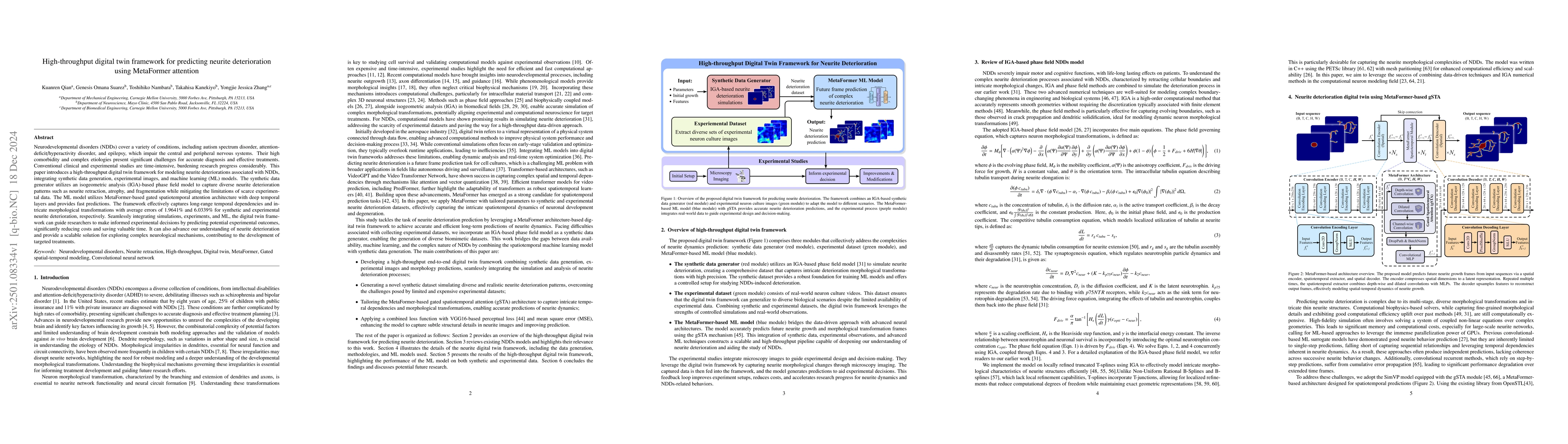 Thumbnail for High-throughput digital twin framework for predicting neurite
  deterioration using MetaFormer attention