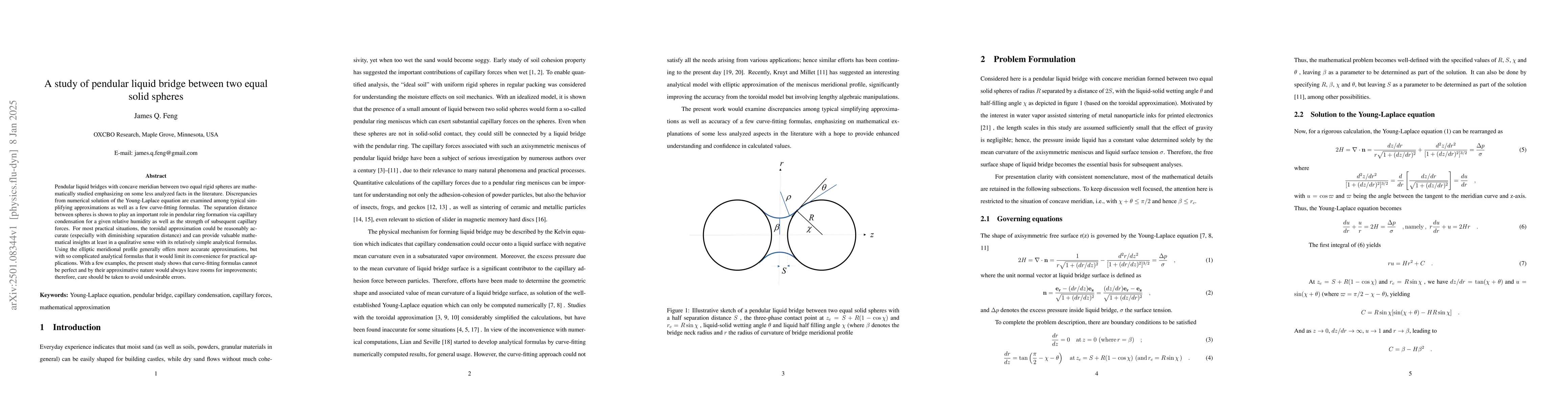 Thumbnail for A study of pendular liquid bridge between two equal solid spheres