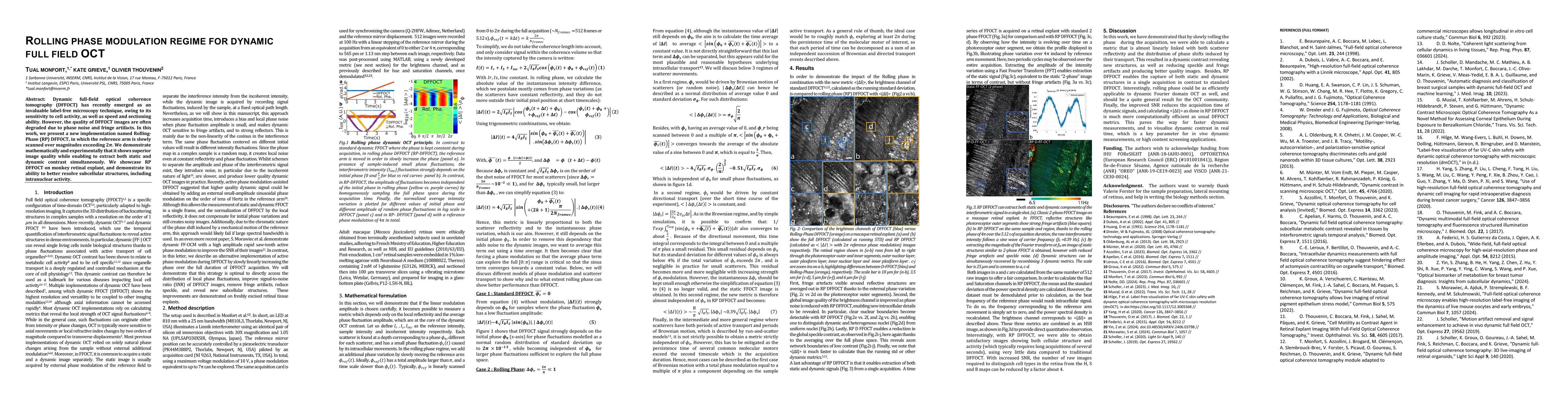 Thumbnail for Rolling phase modulation regime for dynamic full field OCT