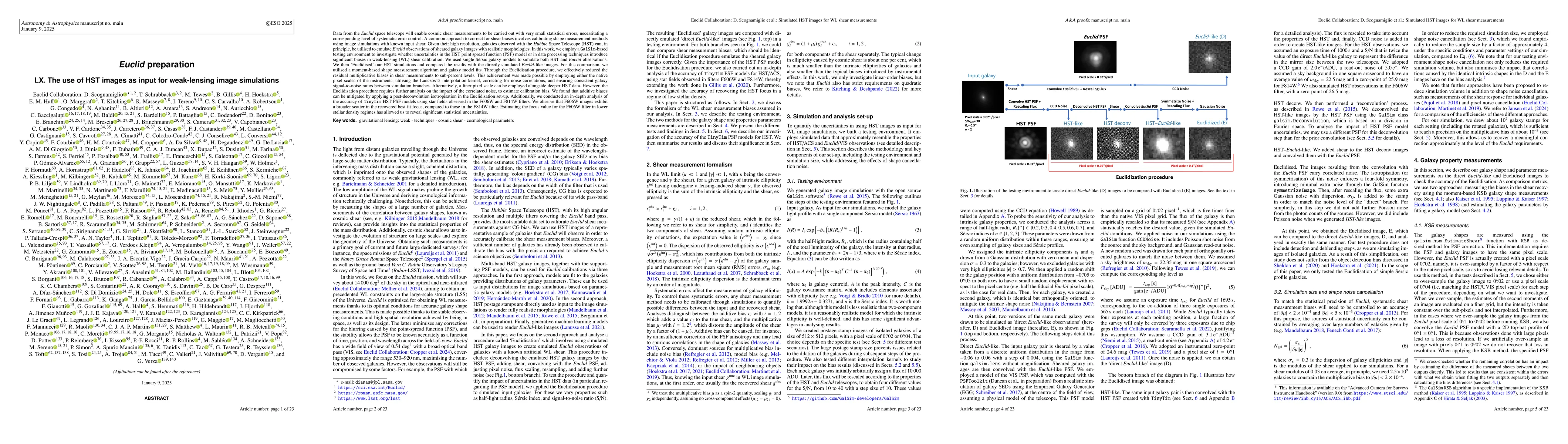 Thumbnail for Euclid preparation LX. The use of HST images as input for weak-lensing
  image simulations