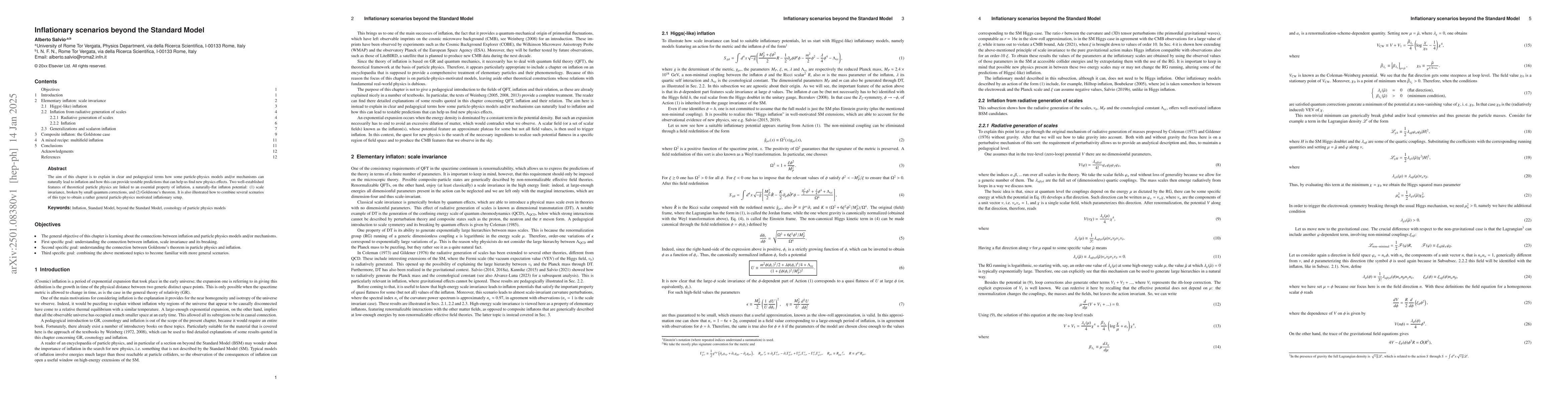 Thumbnail for Inflationary scenarios beyond the Standard Model