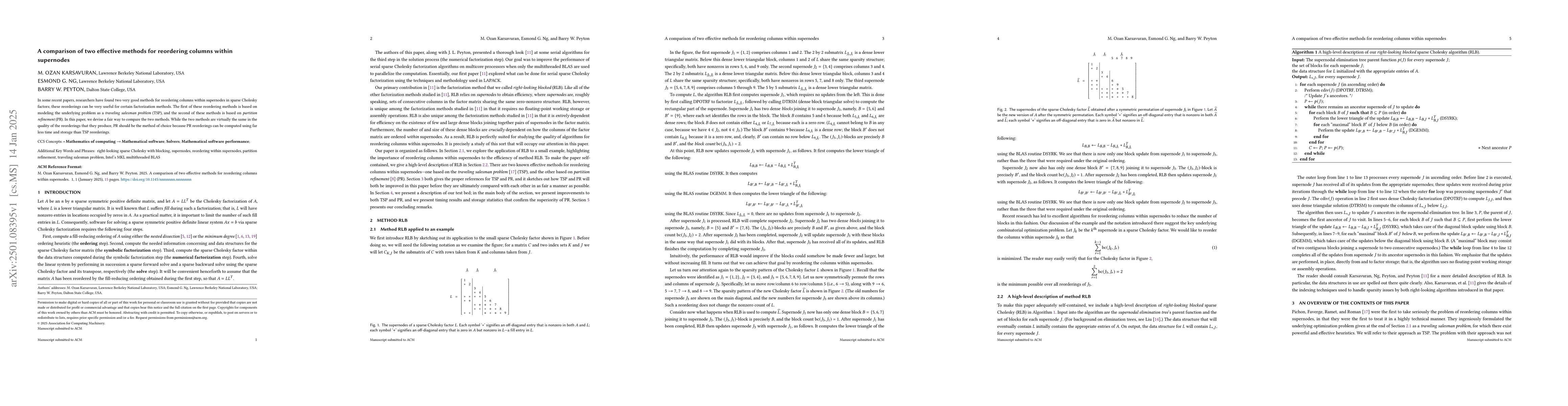Thumbnail for A comparison of two effective methods for reordering columns within
  supernodes
