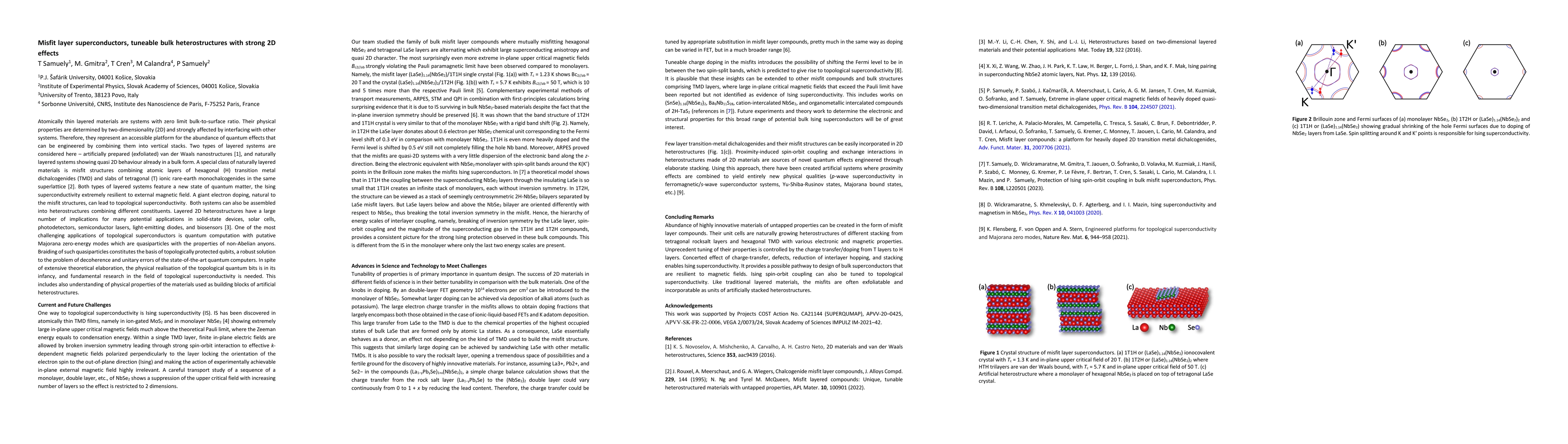 Thumbnail for Misfit layer superconductors, tuneable bulk heterostructures with strong
  2D effects
