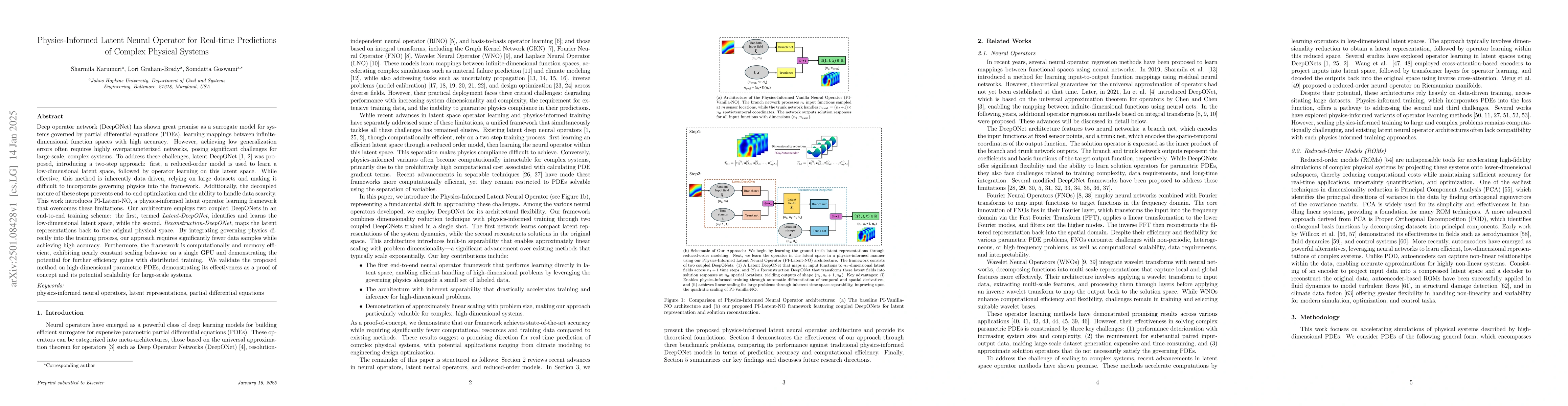 Thumbnail for Physics-Informed Latent Neural Operator for Real-time Predictions of
  Complex Physical Systems