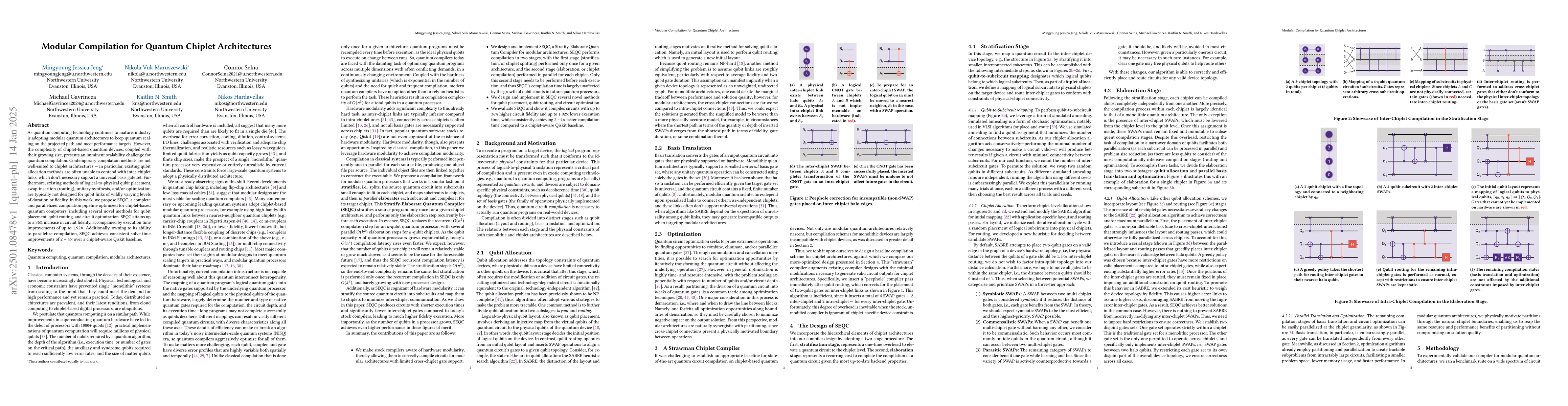 Thumbnail for Modular Compilation for Quantum Chiplet Architectures