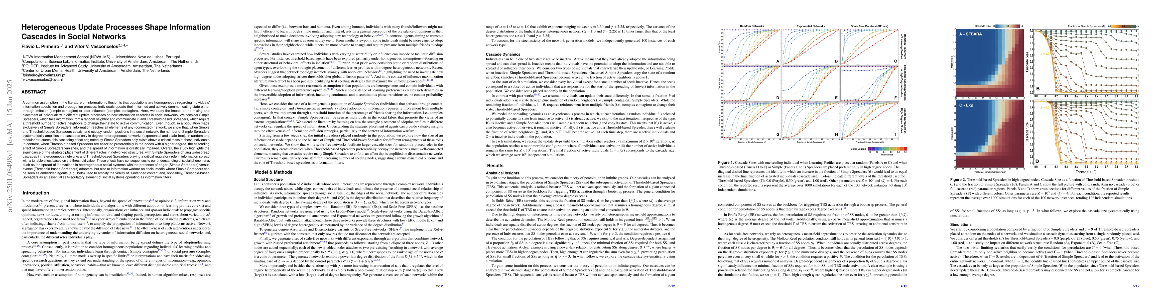 Thumbnail for Heterogeneous Update Processes Shape Information Cascades in Social
  Networks