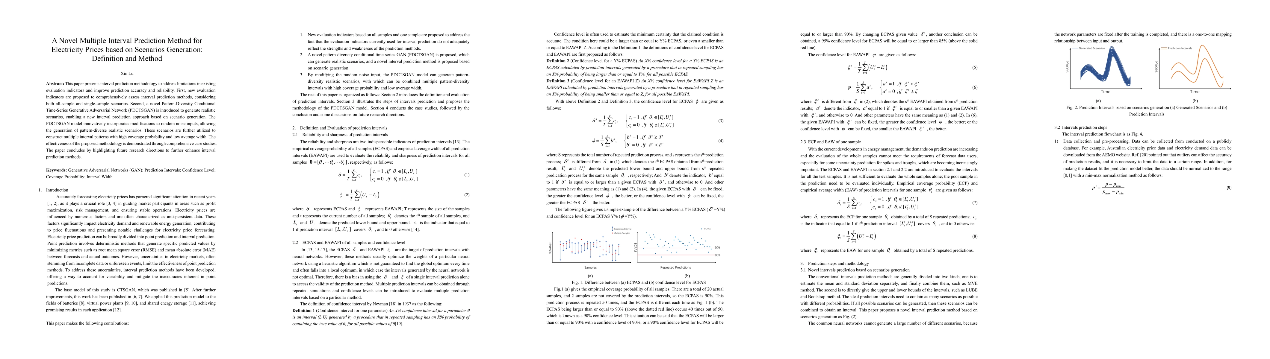 Thumbnail for A Novel Multiple Interval Prediction Method for Electricity Prices based
  on Scenarios Generation: Definition and Method