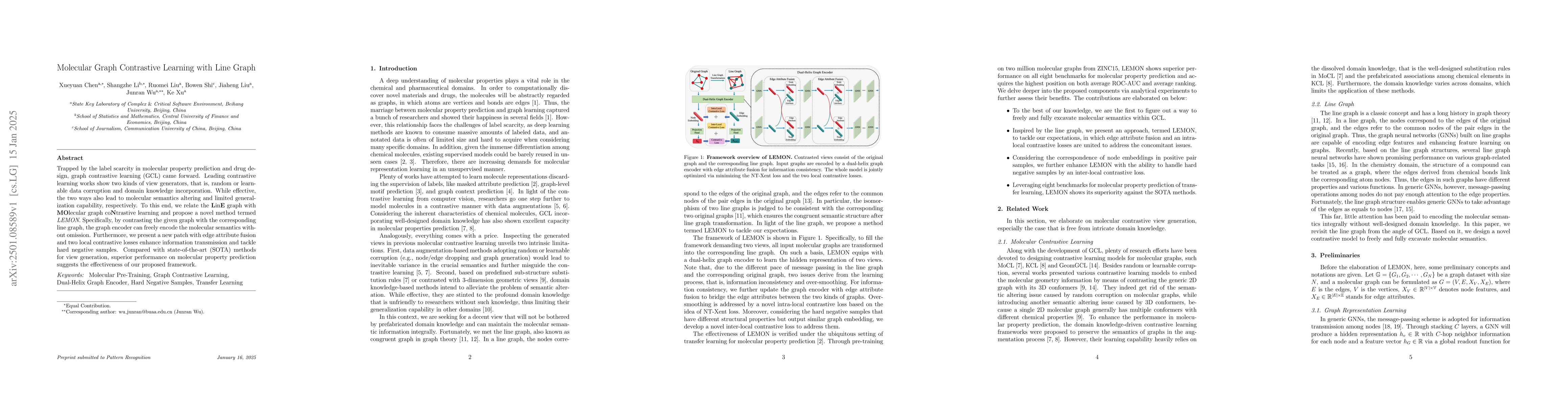 Thumbnail for Molecular Graph Contrastive Learning with Line Graph