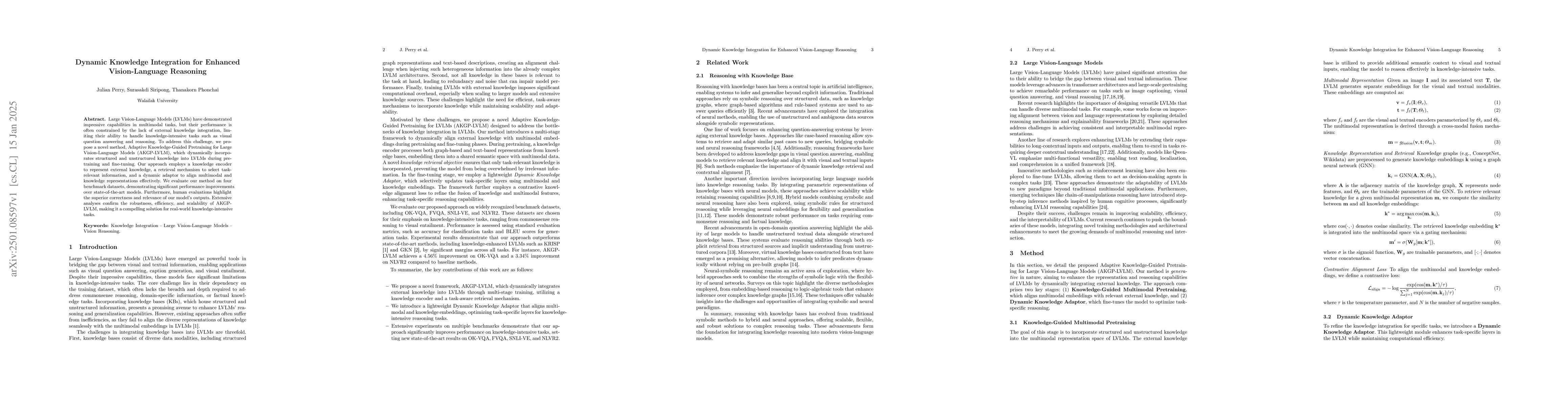 Thumbnail for Dynamic Knowledge Integration for Enhanced Vision-Language Reasoning