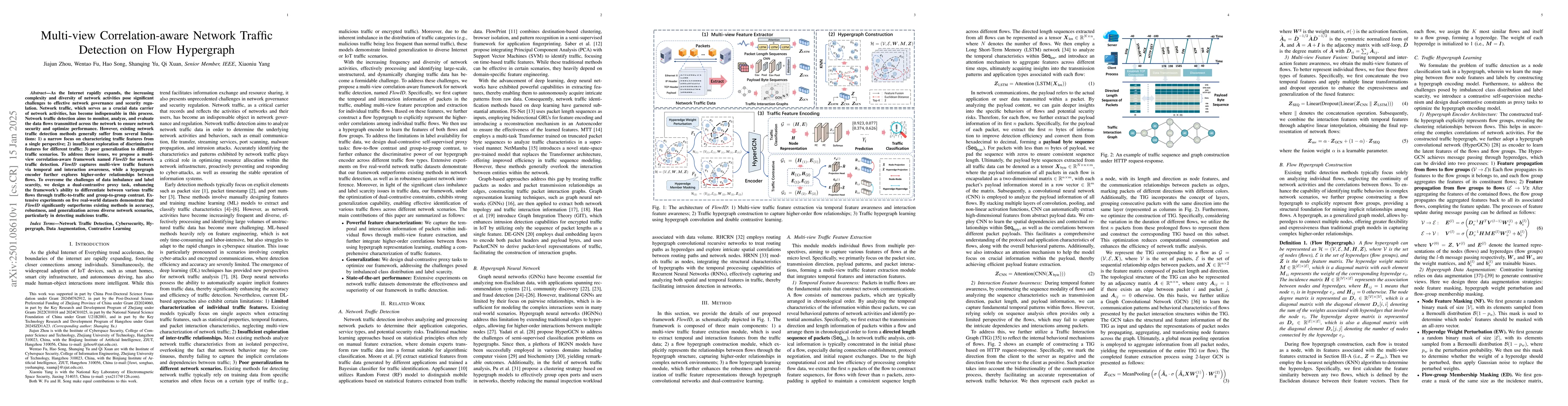 Thumbnail for Multi-view Correlation-aware Network Traffic Detection on Flow
  Hypergraph