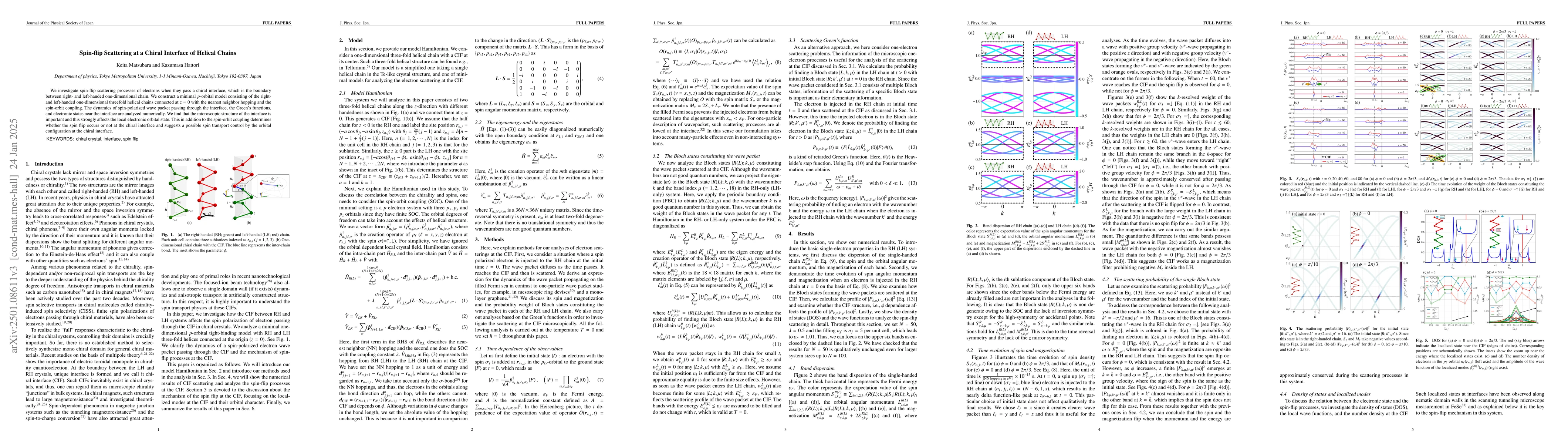 Thumbnail for Spin-flip Scattering at the Chiral Interface of Helical Chains
