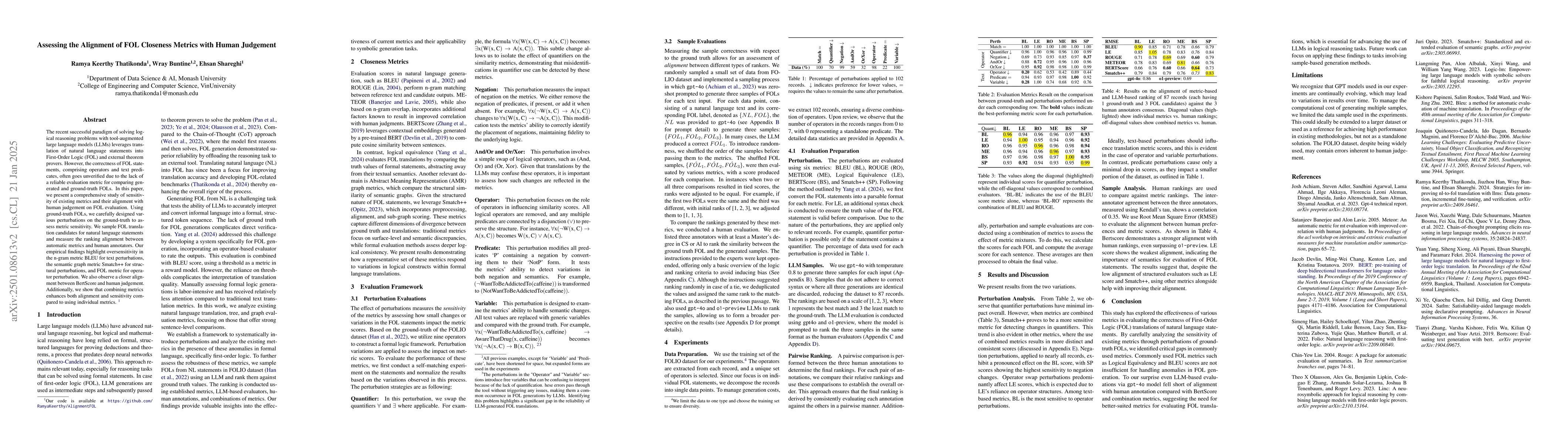 Thumbnail for Assessing the Alignment of FOL Closeness Metrics with Human Judgement