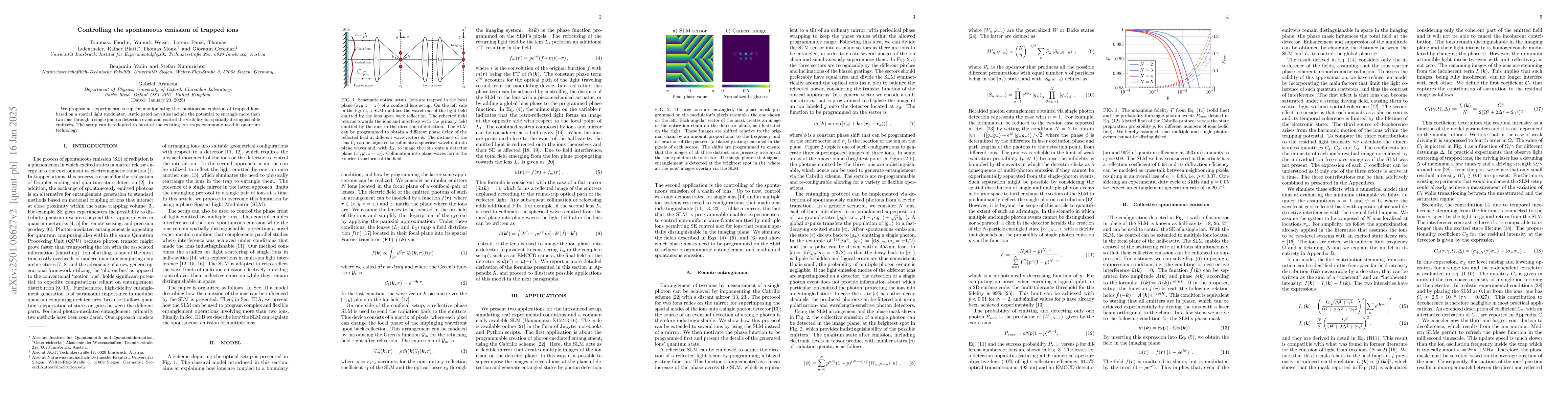 Thumbnail for Controlling the spontaneous emission of trapped ions