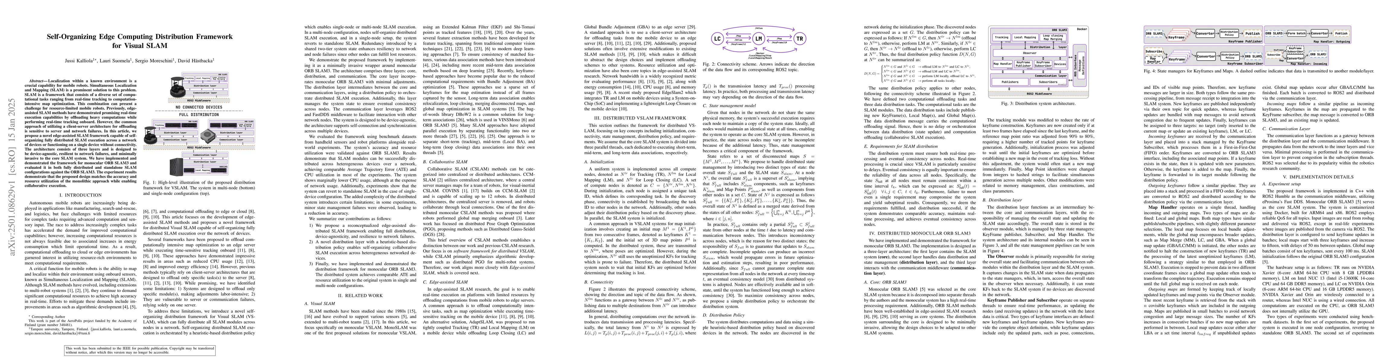 Thumbnail for Self-Organizing Edge Computing Distribution Framework for Visual SLAM
