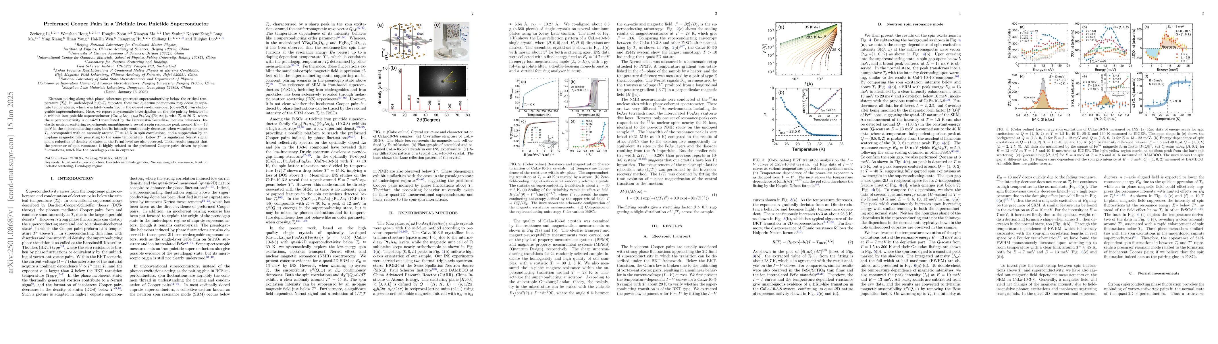 Thumbnail for Preformed Cooper Pairs in a Triclinic Iron Pnictide Superconductor