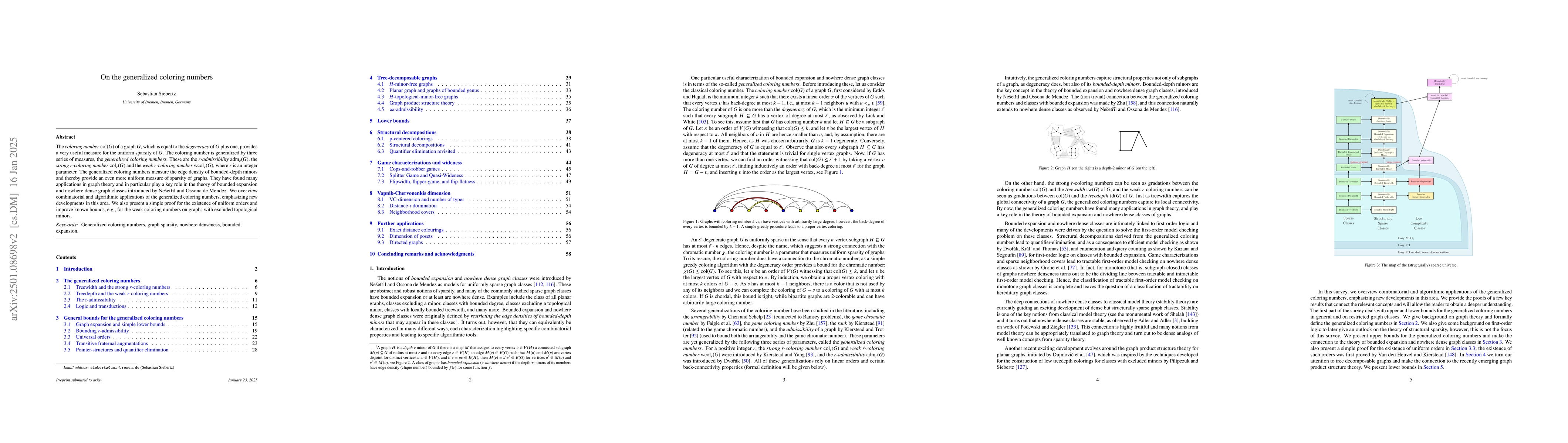 Thumbnail for On the generalized coloring numbers