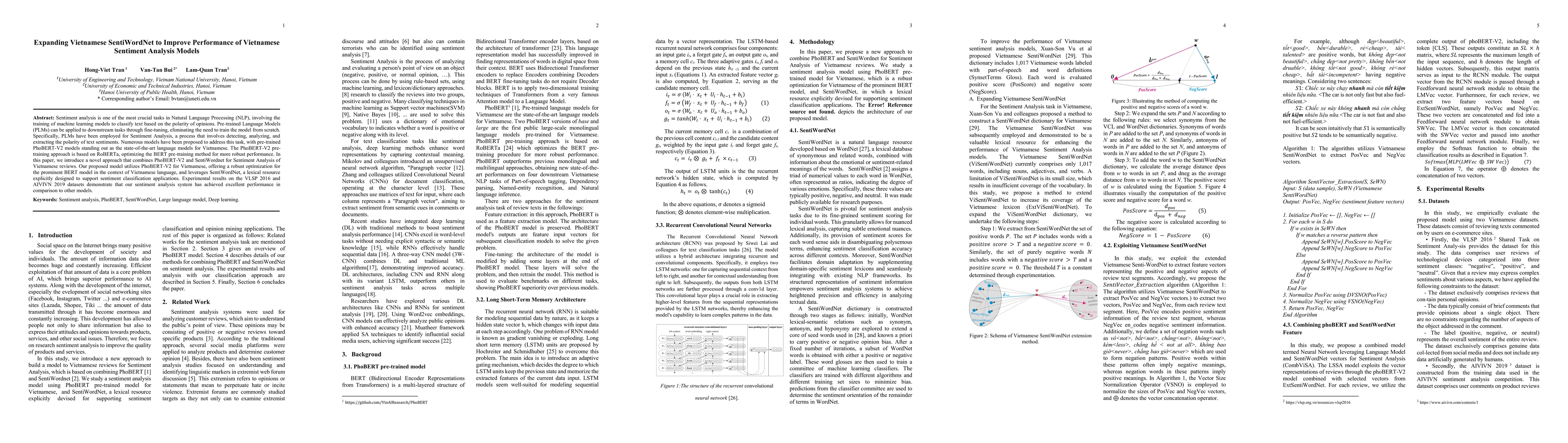 Thumbnail for Expanding Vietnamese SentiWordNet to Improve Performance of Vietnamese
  Sentiment Analysis Models