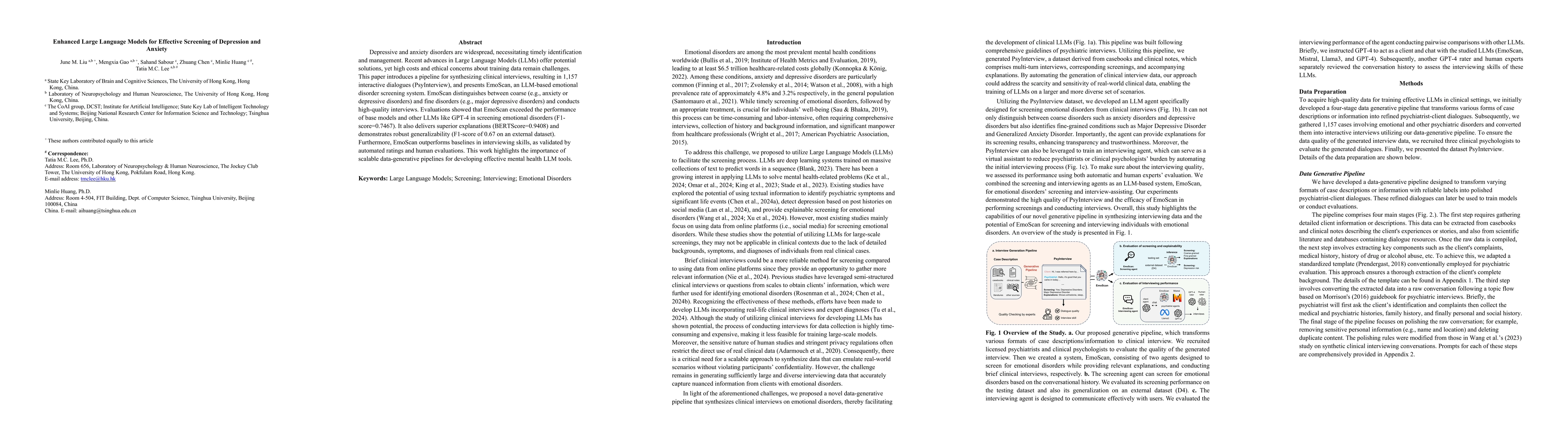 Thumbnail for Enhanced Large Language Models for Effective Screening of Depression and
  Anxiety