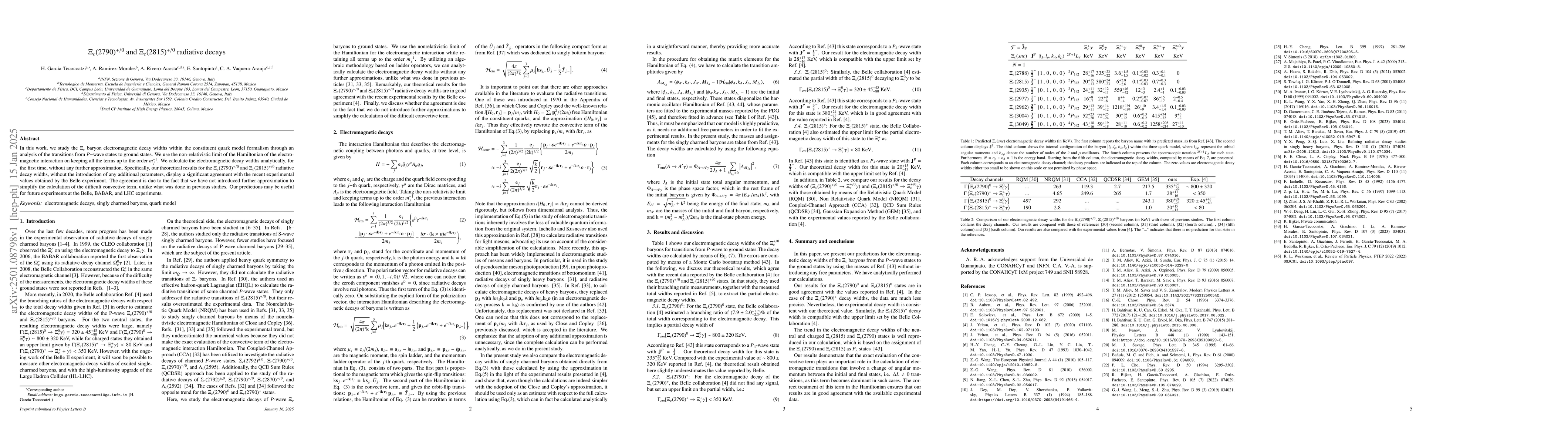 Thumbnail for $Ξ_c(2790)^{+/0}$ and $Ξ_c(2815)^{+/0}$ radiative decays
