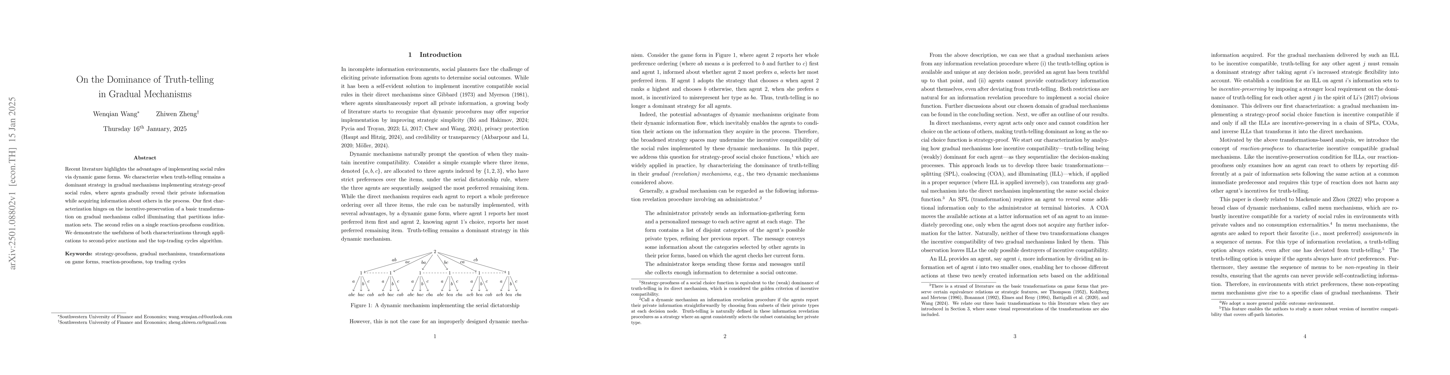 Thumbnail for On the Dominance of Truth-Telling in Gradual Mechanisms