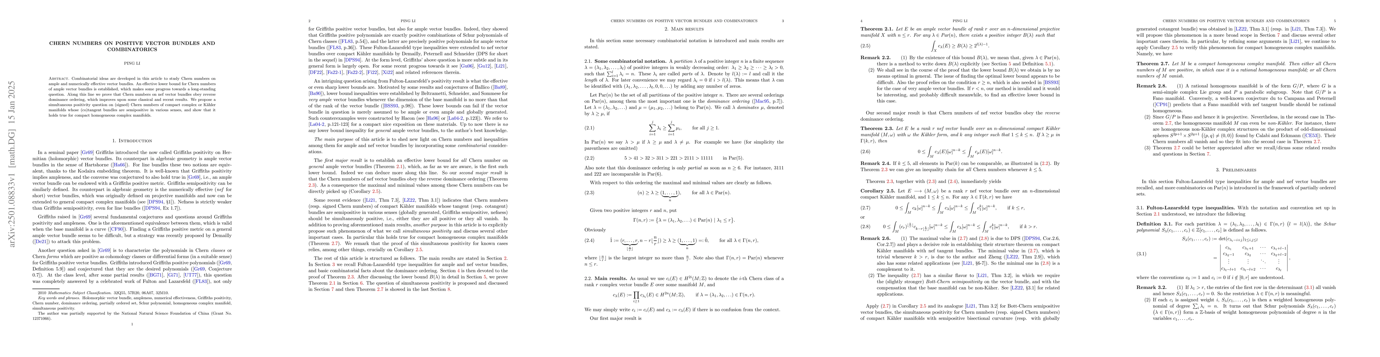 Thumbnail for Chern numbers on positive vector bundles and combinatorics