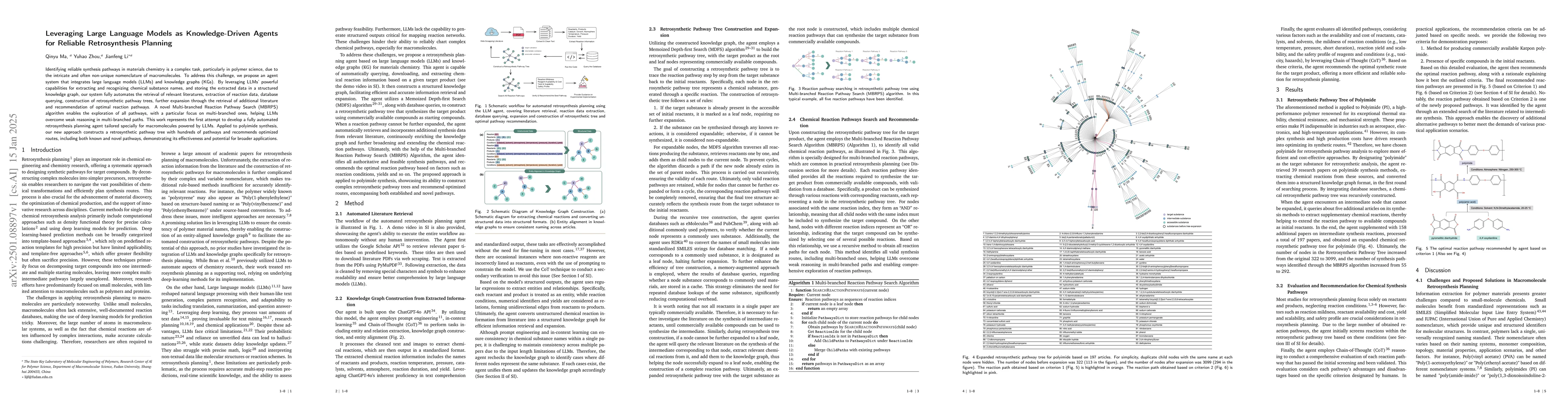 Thumbnail for Leveraging Large Language Models as Knowledge-Driven Agents for Reliable
  Retrosynthesis Planning