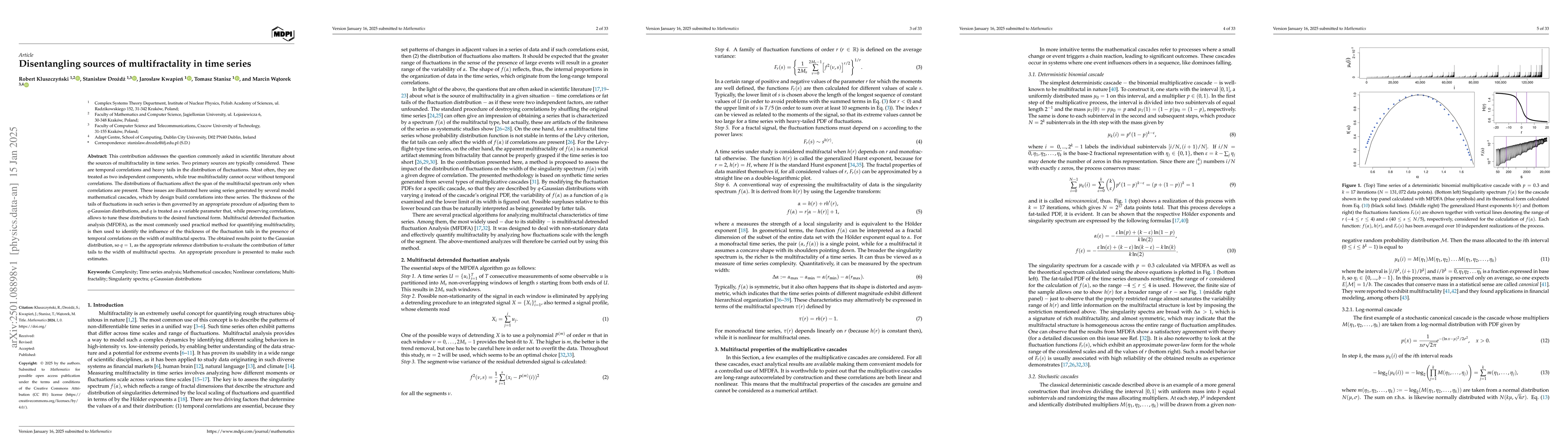 Thumbnail for Disentangling sources of multifractality in time series