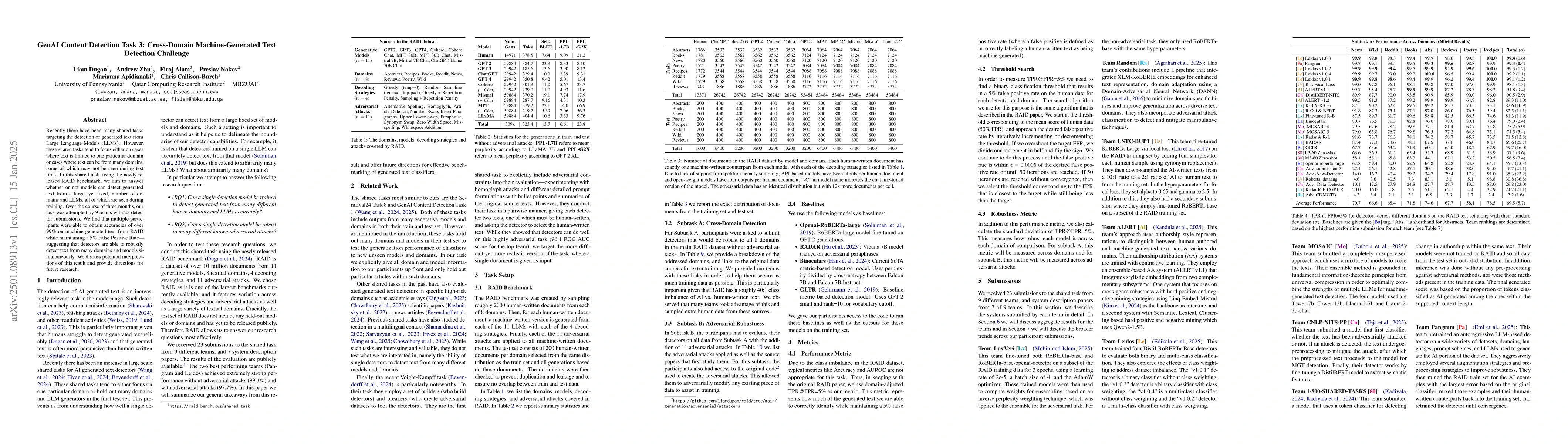 Thumbnail for GenAI Content Detection Task 3: Cross-Domain Machine-Generated Text
  Detection Challenge