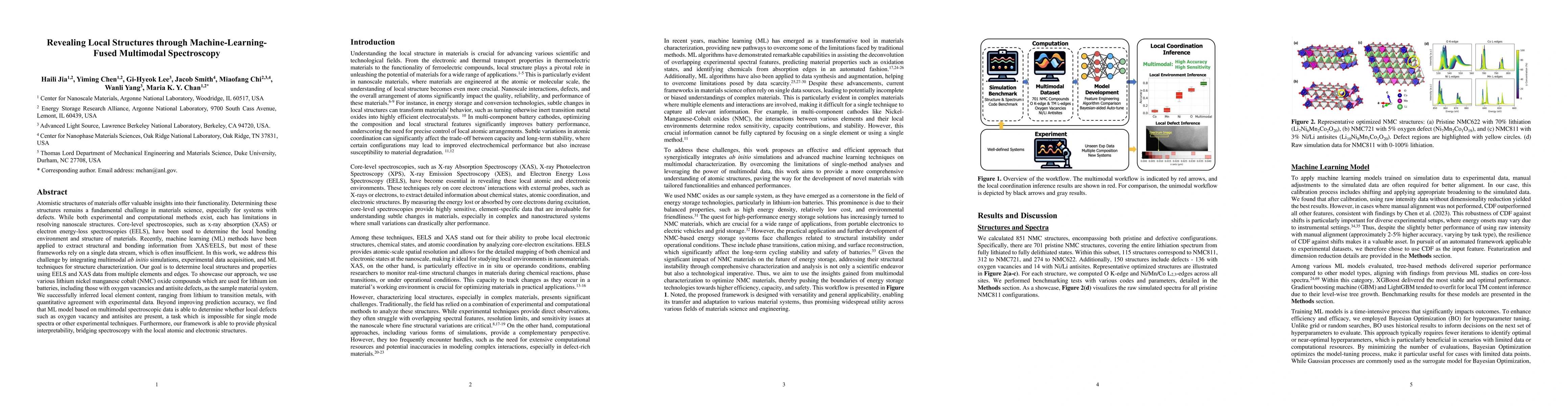 Thumbnail for Revealing Local Structures through Machine-Learning- Fused Multimodal
  Spectroscopy